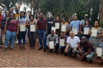 Post-graduate students trained under the LEAP-Agri OPTIBOV training workshop held at the ARC-Animal Production Campus, Irene, Gauteng. Certificates of attendance were awarded to the participants.